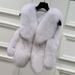 Women's Clothing Fox Fur Vest Women's Winter Vest Ladies Stitching Vest Short Fur Coat_ipsvogv.com
