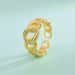 S Pure Silver Side Chain Men's And Women's Rings Luxury INS Adjustable Opening Ring_ipsvogv.com