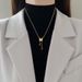 Full Body 【 Titanium Steel 】 Butterfly Tassel Minimalist Wind Furnace Genuine Gold Necklace For Female Ins Mesh Red 【 】_ipsvogv.com