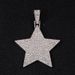 New Cuban Necklace Set For Men With Five-Pointed Star Diamond Pendant, High-Quality Electroplated Alloy Jewelry, Light_ipsvogv.com