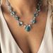 Recommended Personalized Set With Turquoise Fashion Bohemian Style White Green Flower Necklace_ipsvogv.com
