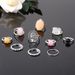 Instagram Beauty Avatar Gold Coin Ring Oval Black Jelly 10 Piece Set_ipsvogv.com