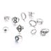11 Piece Elephant Lotus Set Jewelry Ring_ipsvogv.com