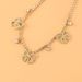 Fashion Necklace Alloy Diamond Butterfly Pendant Necklace Punk Style Claw Chain Necklace_ipsvogv.com