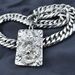 Men Women The "Chinese LONG" Pendant Chain Stainless Steel Burnishing Necklace_ipsvogv.com