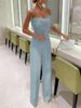 Women's Clothing Feather Tube Top Sexy Fashion Jumpsuit_ipsvogv.com