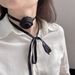 Haiyue Jewelry Korean New Rose Necklace Sweet Cool Girl Flower Tie Collarbone Chain Choker For Women_ipsvogv.com