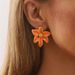 E12515 Exquisite Colored Enamel Flower for Summer Fresh and Sweet Ins Wind Drip Oil Earrings_ipsvogv.com