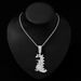 Hip Hop Alloy Dinosaur Personalized Men's Tyrannosaurus Rex Pendant Cuban Chain Necklace Rap Same Style_ipsvogv.com