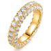 Cao Shi's Ins Style Is Minimalist Three Sided Zircon Design. Couple With Personalized Hip-hop Ring_ipsvogv.com