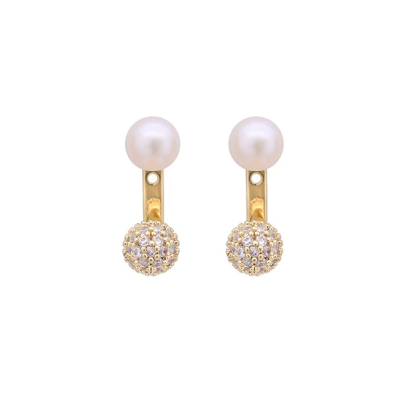 Women's Jewelry Retro One Piece Two Wear Pearl Earrings Light Luxury High End Design Fashion Temperament Unique Commuter Earrings_ipsvogv.com
