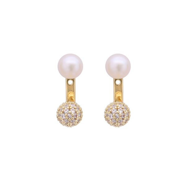 Women's Jewelry Retro One Piece Two Wear Pearl Earrings Light Luxury High End Design Fashion Temperament Unique Commuter Earrings_ipsvogv.com