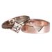 Rose Gold Set Ring Instagram Internet Celebrity Fashion Jewelry Square Diamond Women's Handmade_ipsvogv.com
