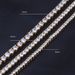 Zircon Tennis Jewelry Hip-Hop Men's Accessories Trendy Single Row Necklace_ipsvogv.com