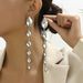 Ins Personality Exaggerated Ladies Earrings Niche Tassel Design Water Drop Earrings Metal Style All Match Earrings_ipsvogv.com