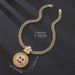 Ghost Smiley Face Hot-Selling New Hip-Hop Alloy Full Diamond Cuban Chain Pendant_ipsvogv.com