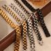 Ins Fashion Simple Hip-Hop Light Luxury Thick Titanium Steel Gold-Plated Wide Strap Chain Men's Bracelet Jewelry_ipsvogv.com
