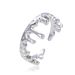 Unisex Popular Irregular Wave Ring Unisex Electrocardiogram Opening Design Ring Ins Style_ipsvogv.com