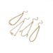 Fashionable Personalized Butterfly Snake Shaped Key Lock With Diamond Dots Gold 4-piece Set Of Bracelets And Ankle_ipsvogv.com