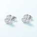 Three Petal Flower Moissanite Earrings For Women S925 Silver Inlaid With Brilliant Moissanite Earrings Simple And Fashionable_ipsvogv.com