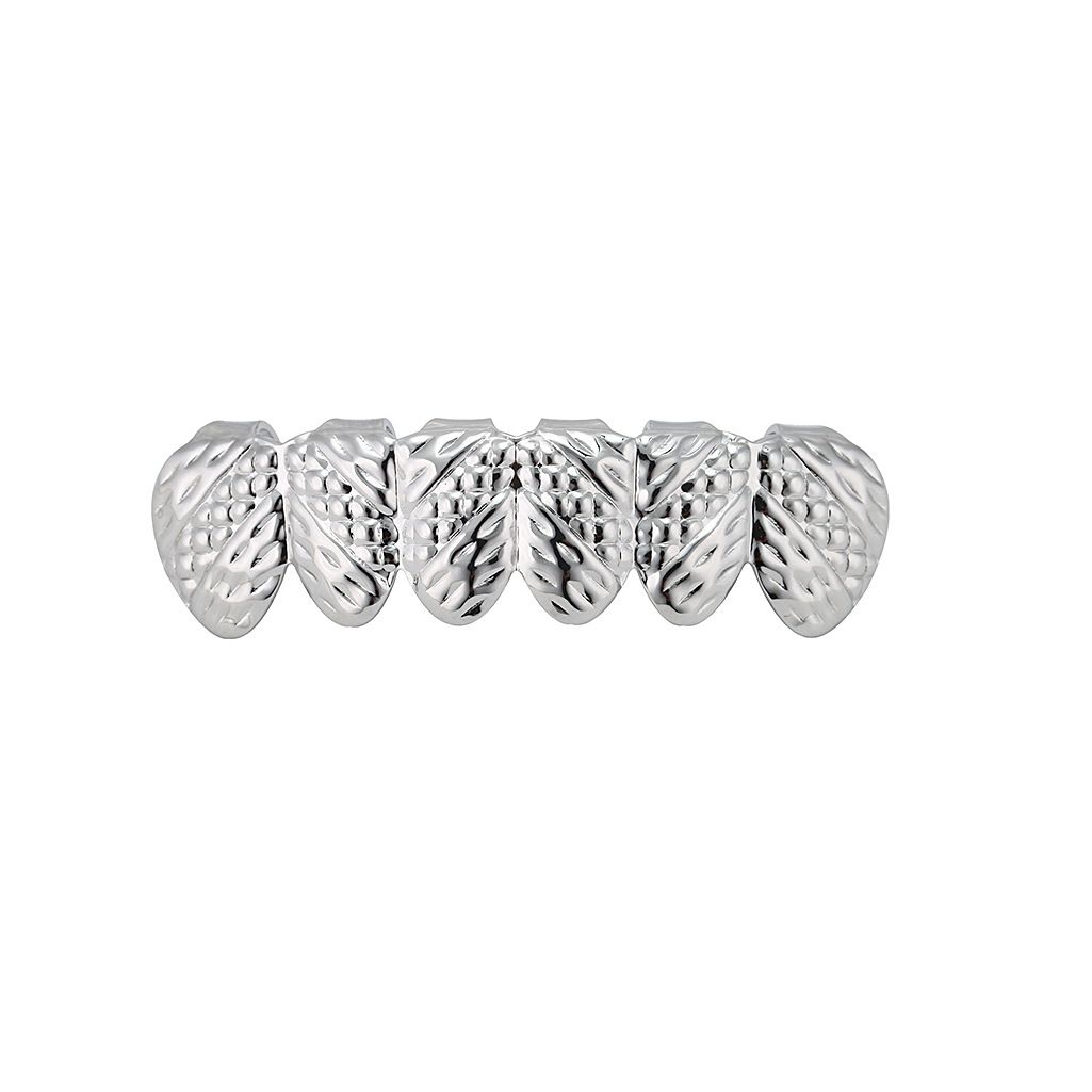 Body Jewelry New Hip Hop Gold Plated Braces Carved Textured Teeth Gold Plated_ipsvogv.com