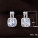Cao Shi's new earrings Korean version simple round diamond Zircon Earrings net red ins style_ipsvogv.com