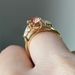 Sanjie's New Copper Inlaid Exudes A Champagne Water Drop High Carbon Diamond Zircon Women's Ring Temperament_ipsvogv.com