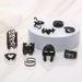 Gothic Style Ring With Adjustable Hollow Flower Eyes, Heart Wings, Butterfly Mask, 10 Piece Set Of Rings_ipsvogv.com