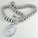 Heavy Woman's Man's Stainless Steel Virgin Mary Pendant Beading Chain Necklace_ipsvogv.com