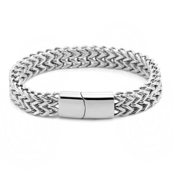 Men's Jewelry High End Style Domineering And Fashionable Double Piece Polished Bracelet Does Not Fade K Gold Plated Titanium Steel Jewelry_ipsvogv.com