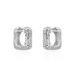 Women's Jewelry French Exquisite Square Earrings Light Luxury Niche Design High End Sense Unique Personality Hollow Hoop Earrings_ipsvogv.com
