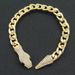 Cuban chain light luxury short full diamond snake head magnetic buckle necklace personality niche design clavicle chain for women_ipsvogv.com