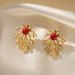 ocean coral stainless steel earrings starfish jellyfish fashion metal titanium steel earrings ear studs_ipsvogv.com