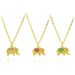 Copper Elephant Pendant Necklace For Women - Micro Inlaid Zircon, Cute Clavicle Chain, INS Style Jewelry Gift_ipsvogv.com