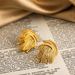 Unisex Jewelry Fashion Hot Selling Gold Plated Stainless Steel Personality Temperament Titanium Steel Unisex Exaggerated Earrings_ipsvogv.com