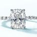 Simple Fat Square Moissanite Ring S925 Silver Inlaid D Color Moissanite Wedding Ring Atmosphere All Match_ipsvogv.com
