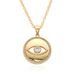 Unisex Micro Inlaid Zircon Simple Light Luxury High End Round Love Heart Pendant Necklace_ipsvogv.com