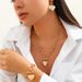 Irregular Metal Lava Heart-shaped Pendant Ins Wind Pleated Circular Chain Necklace For Women_ipsvogv.com
