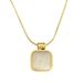 Body 【 Full Titanium Steel 】 Block Cat's Eye Stone Minimalist Gold Necklace In The Furnace, Female Ins Mesh Red 【 】 Furnace,_ipsvogv.com