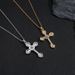 Hip hop cross pendant zircon necklace accessories popular personality jewelry men's pendant_ipsvogv.com