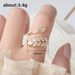 New Super Sparkling Zircon Leaf Ring, Female Personality, Atmosphere, and Adjustable Opening Ring_ipsvogv.com