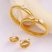 Women's Jewelry Set Personality Zircon Ring Bracelet Titanium Steel K Gold Ring Bracelet Niche Retro Water Drop Jewelry Set_ipsvogv.com