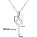Stainless Steel Necklace For Women Lover's Flower Fashion Key Pendant Clavicle Choker Necklaces Valentine's Day Gift_ipsvogv.com