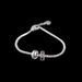 S Sterling Silver Letter Colored Diamond Double Circular For Women's Fashion, Light Luxury, Simple And Versatile,_ipsvogv.com