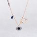 Devil's Eye Necklace Female Elements Crystal D Evil's Eye Clavicle Necklace_ipsvogv.com