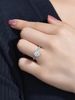 Ruby Flower Inlaid Moissanite Diamond Ring Luxury Beautiful 1 Carat Diamond Ring Wedding Ring Moissanite Ring_ipsvogv.com