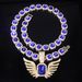 Unisex New Hip Hop Jewelry Full Diamond Wing Pendant Hiphop Street Culture Trendy Men Cuban Necklace_ipsvogv.com