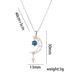 Necklace Women's New Blue Small Star Moon Niche Zircon Necklace Light Luxury High-end Design Sense Collarbone Neck Chain_ipsvogv.com
