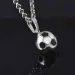 Fashion Summer Fashion Sports Football Stainless Steel Chain Boy's Men Necklace Jewelry Accessories for Creative Gift_ipsvogv.com