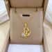 】 Love 【 Bow Light Luxury Charm Gorgeous Full Diamond Necklace Women's Versatile Clavicle Chain Titanium Steel 【 】_ipsvogv.com